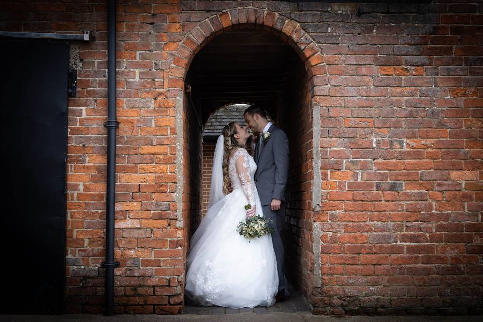 The brick archway