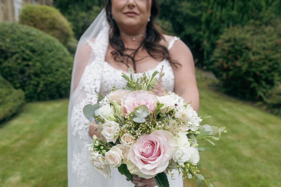 Brides bouquet close up