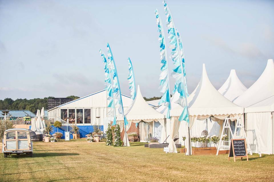 Multiple marquees