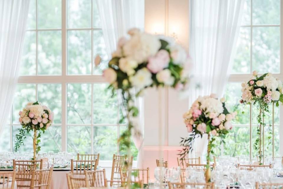 Floral Table centrepieces