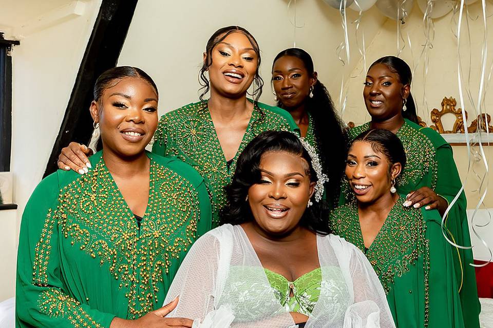 Bridal party glam