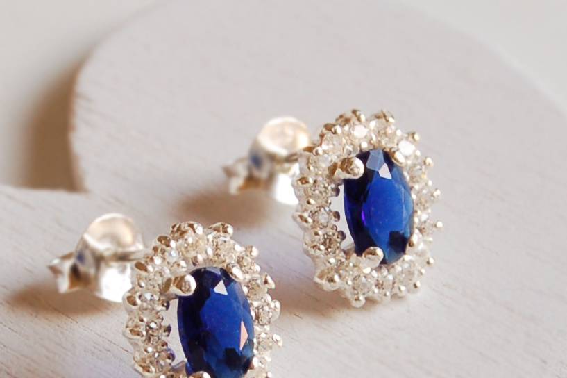 Something blue earrings