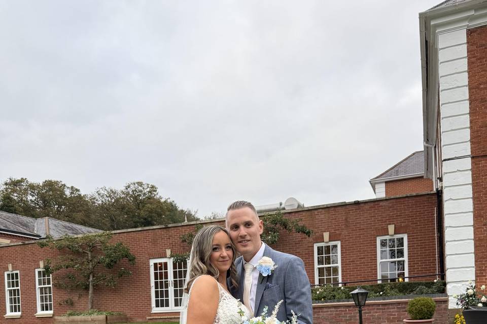 A moment for the newlyweds.