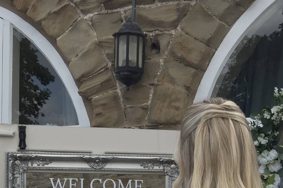 A moment for the bride.