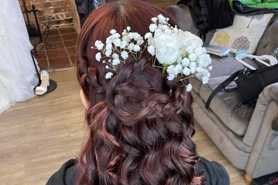 Bridal wedding hair
