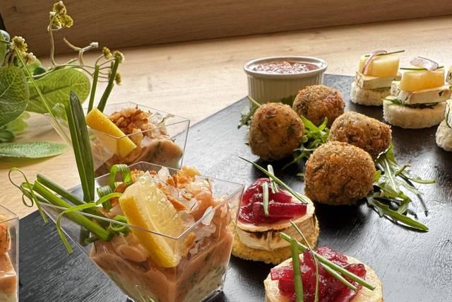 Handmade canapes