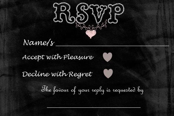 Small rsvp chalk