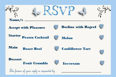 Rsvp butterflies