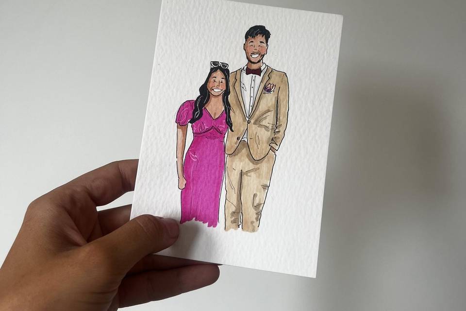 Live couple illustration