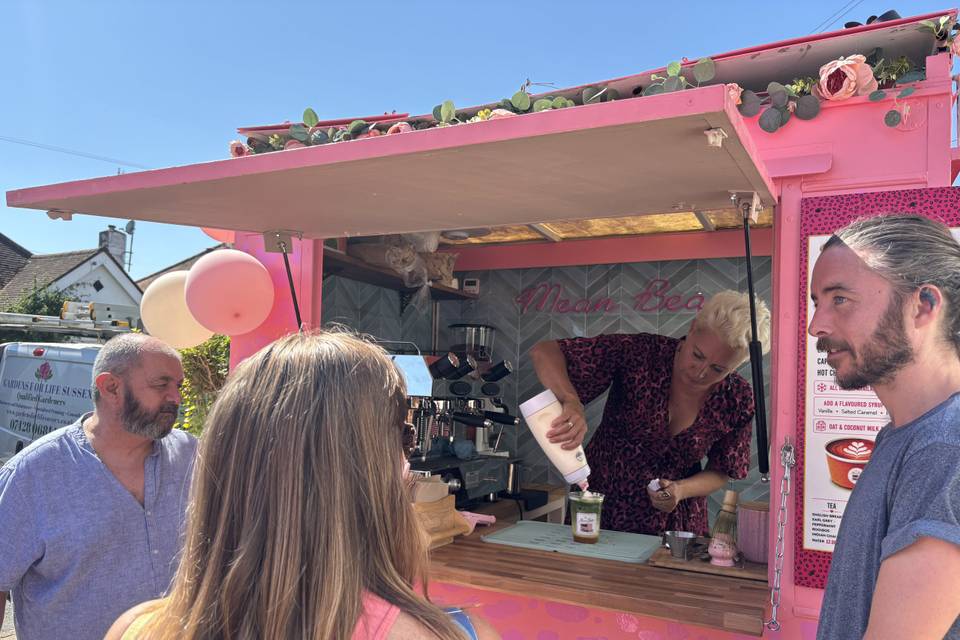Serving customers