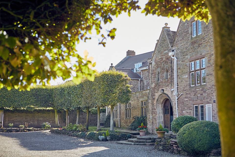 The front of the house