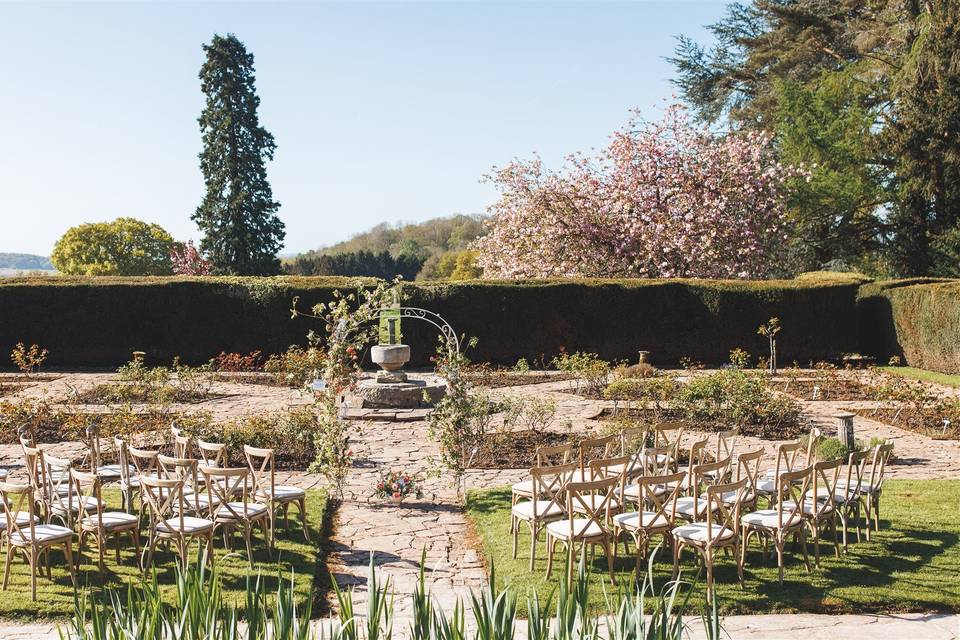 Rose garden ceremony