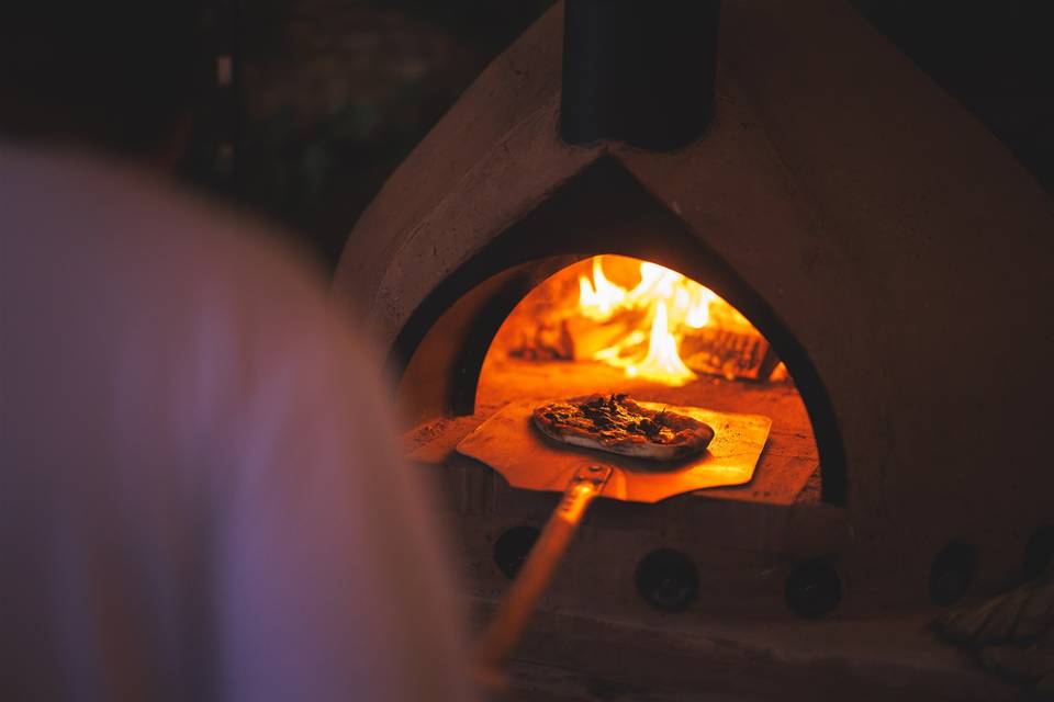 The pizza oven