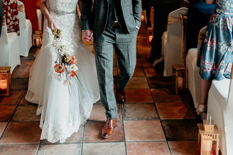 Walking down the aisle