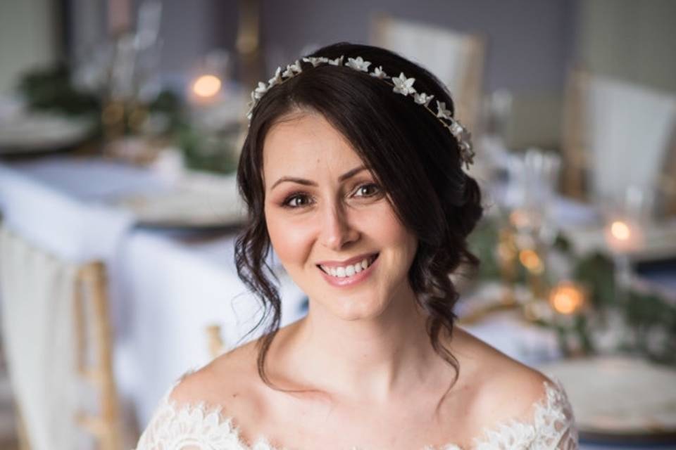 Anastasia bridal flower crown