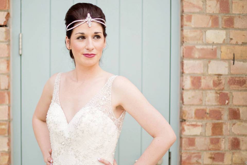 Stephanie bridal headpiece