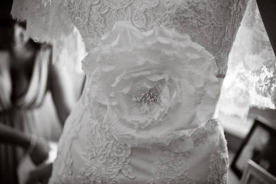Statement flower bridal belt