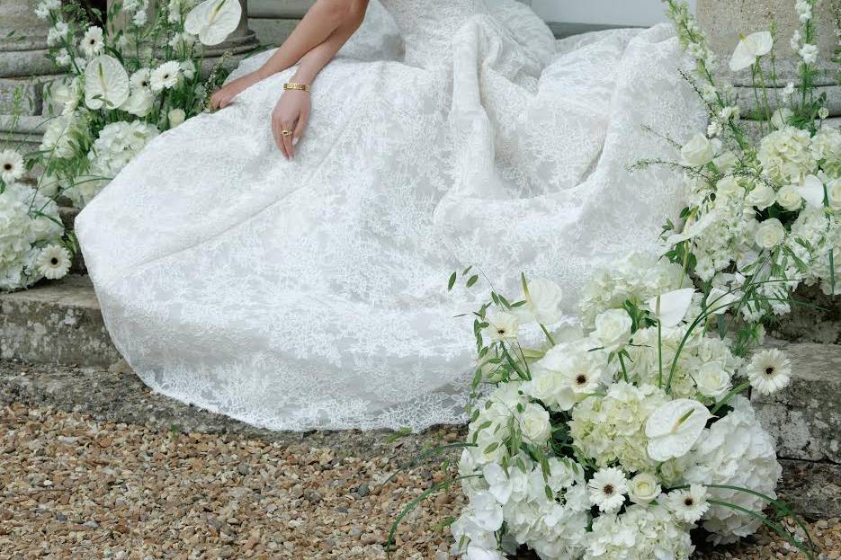 Outdoor wedding ceremony