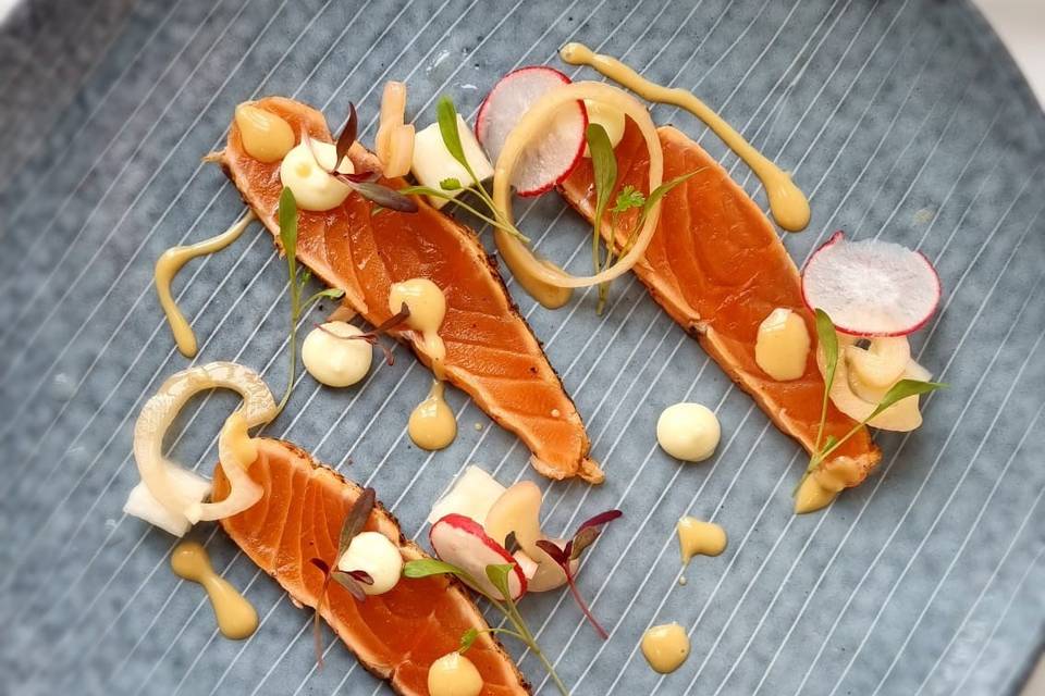 Cured chalkstream trout