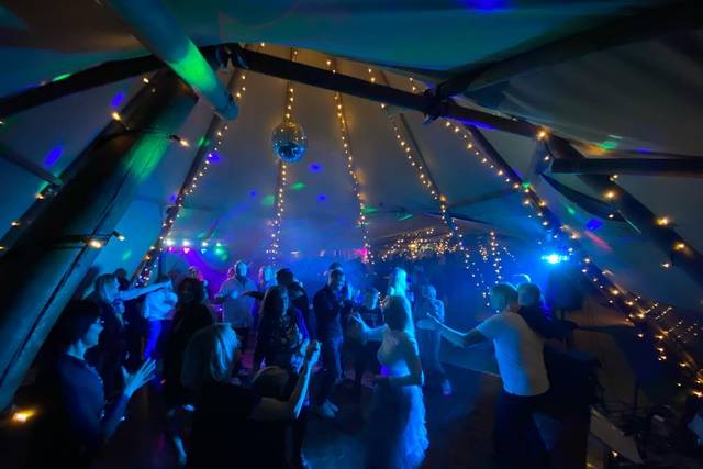 Ember Lane DJ tipi wedding