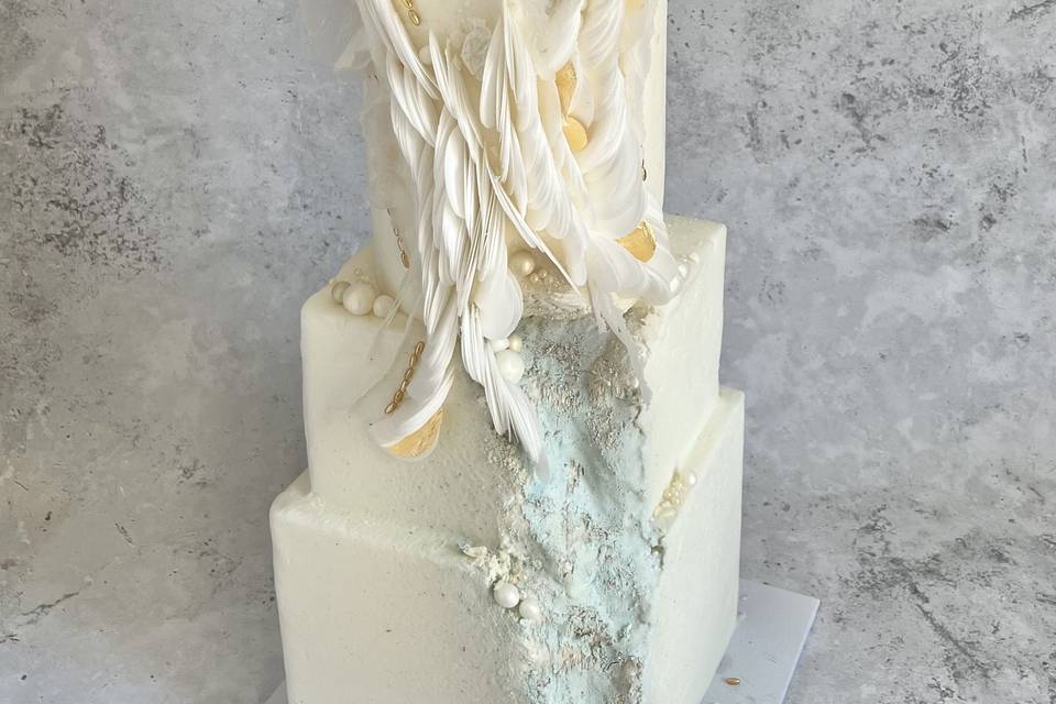 White Onyx Wedding Cake