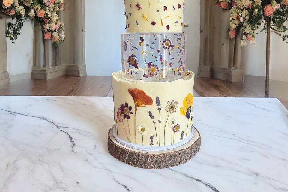 Edible Floral Wedding Cake