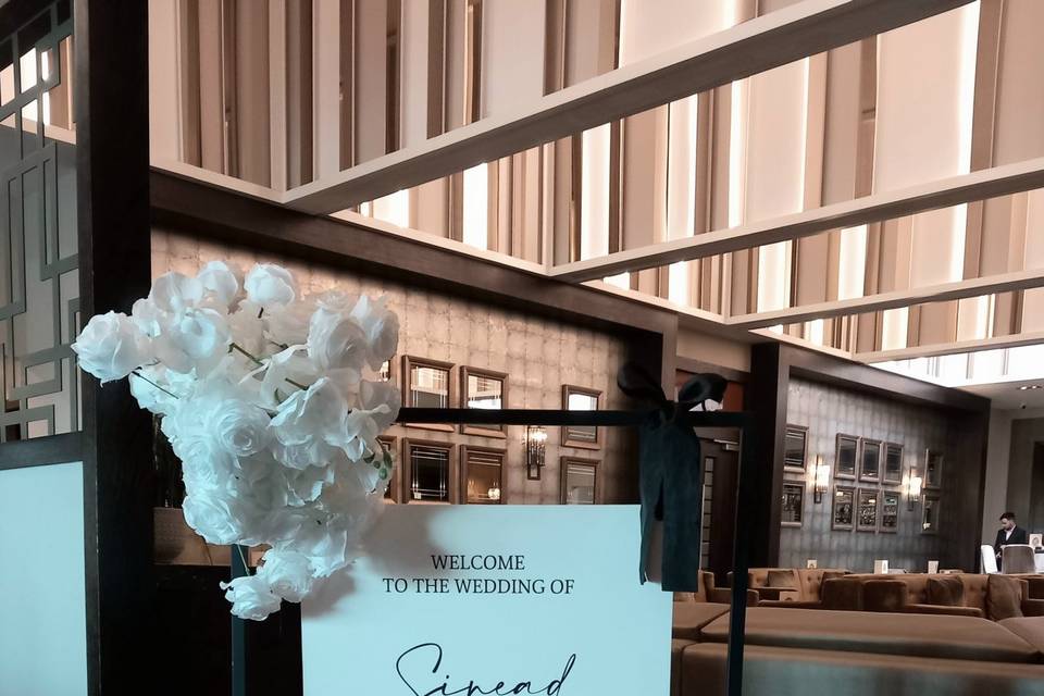 Monochrome Welcome Sign