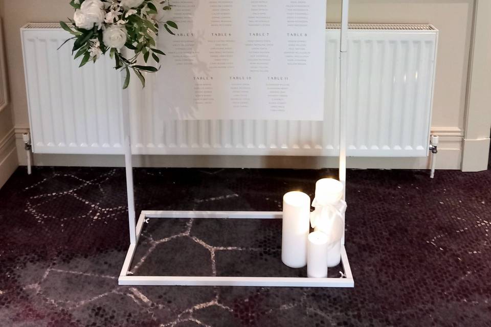 Table Plan Sign