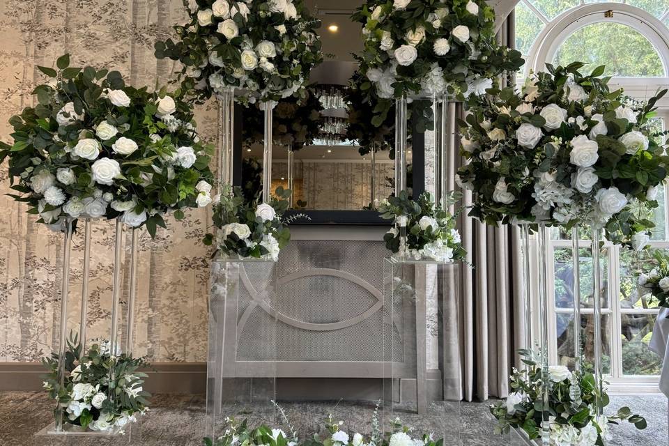 Eden flower ball backdrop