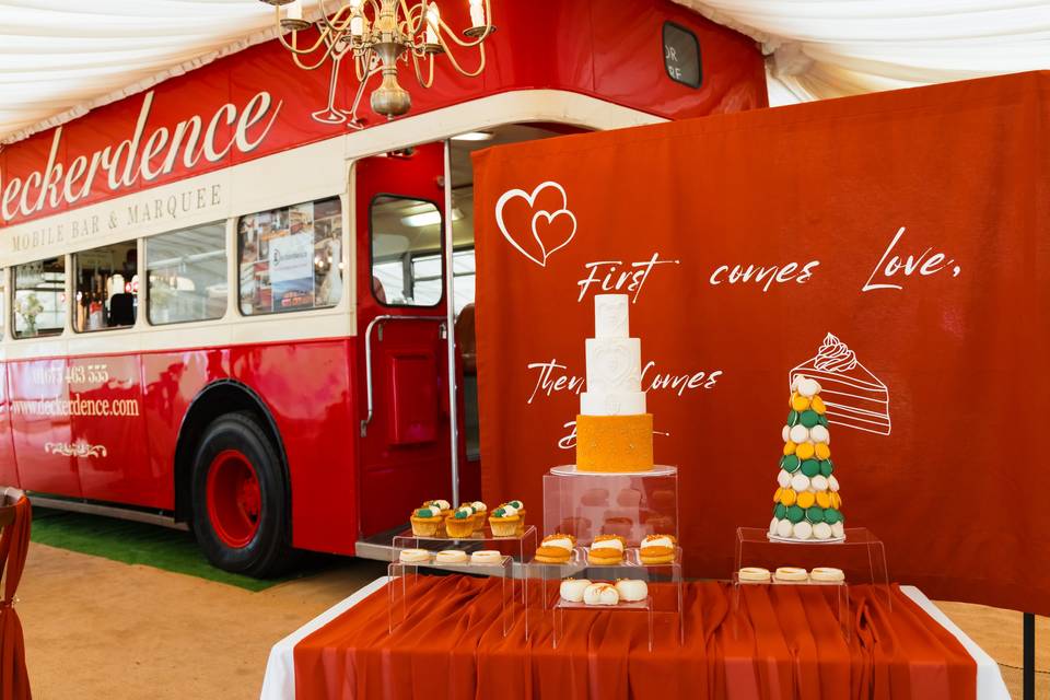 Burnt Orange Dessert Table