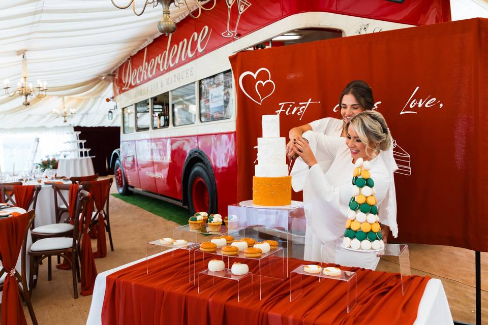 Burnt Orange Dessert Table