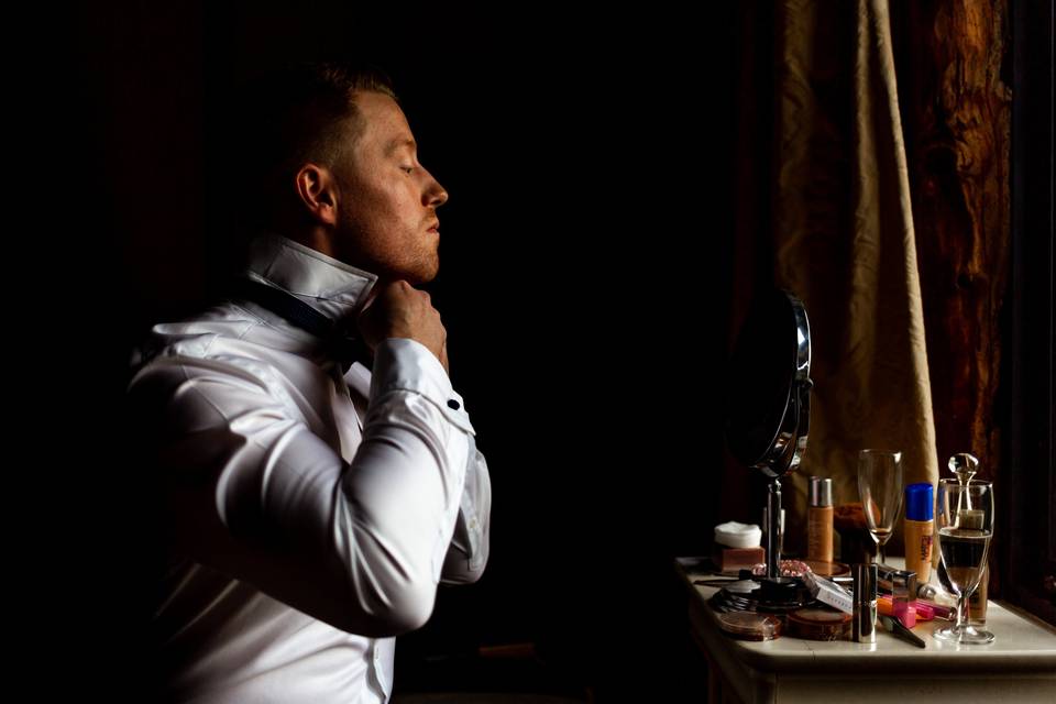 Portrait of the bride and groom - David Cullimore Photography