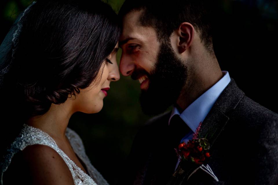 Couple smiling - David Cullimore Photography