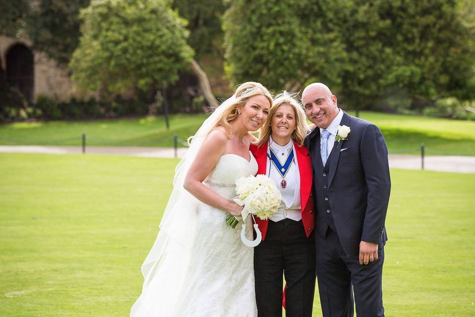 Wedding day toastmaster