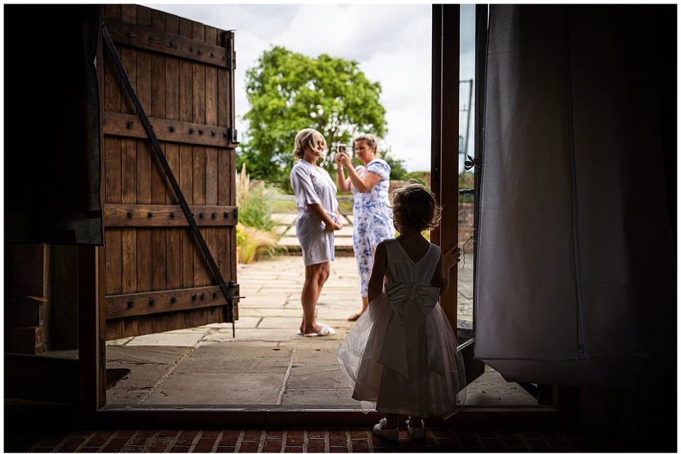 Flower Girl Looks On