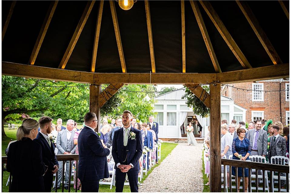 Groom Waiting Nervously