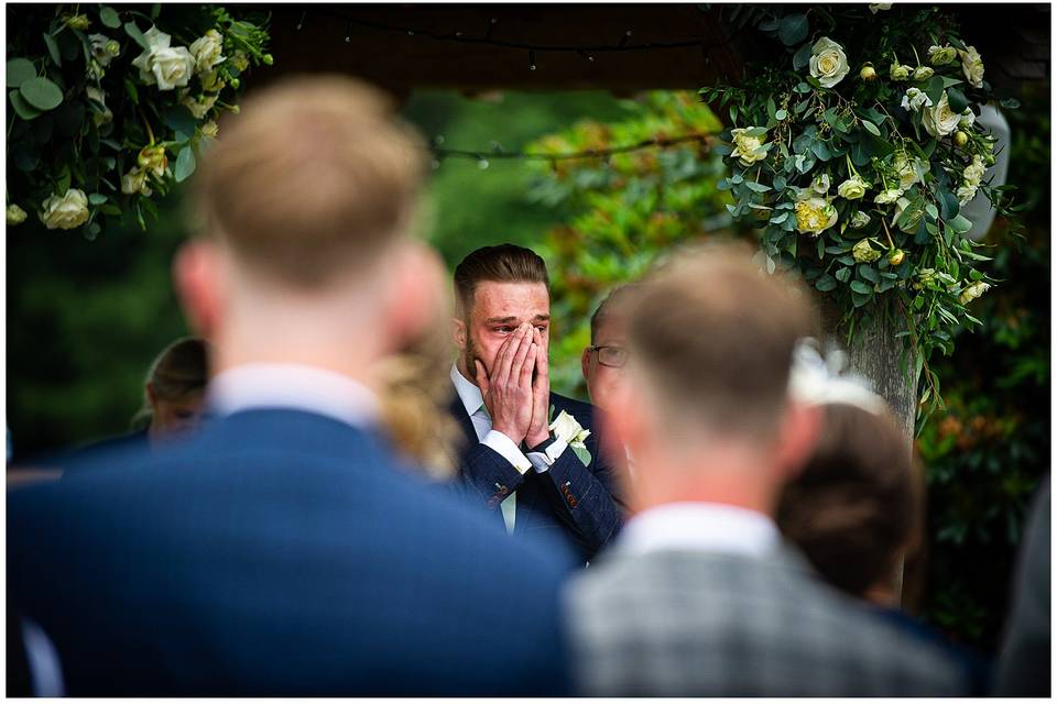 Groom Waiting Nervously