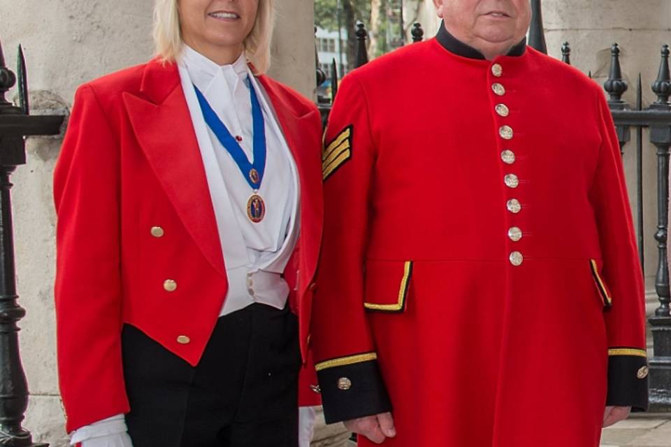 With a Chelsea pensioner