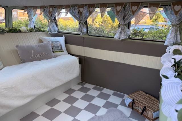 Cream and grey interior