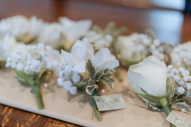 Wedding Party Button Holes