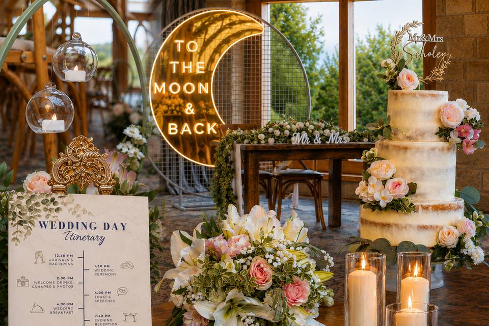 Montage of wedding suppliers