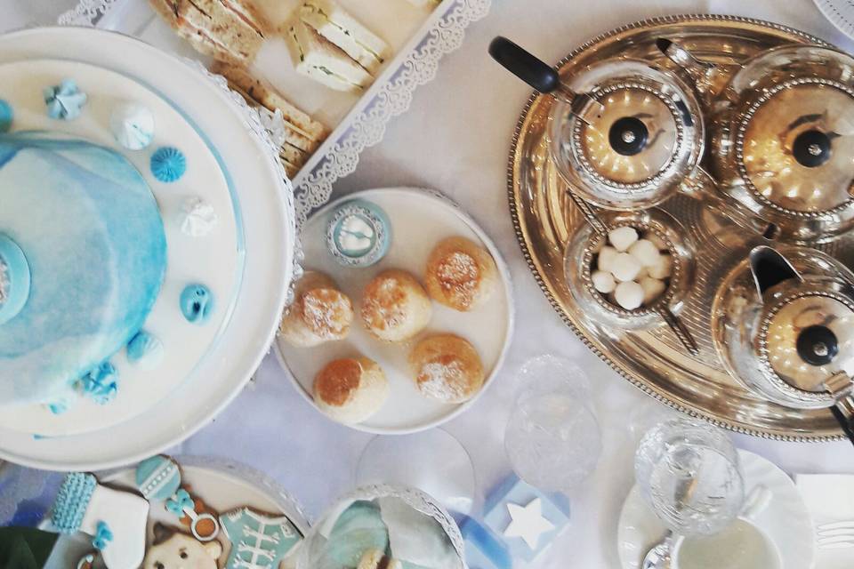 Baby blue baby shower