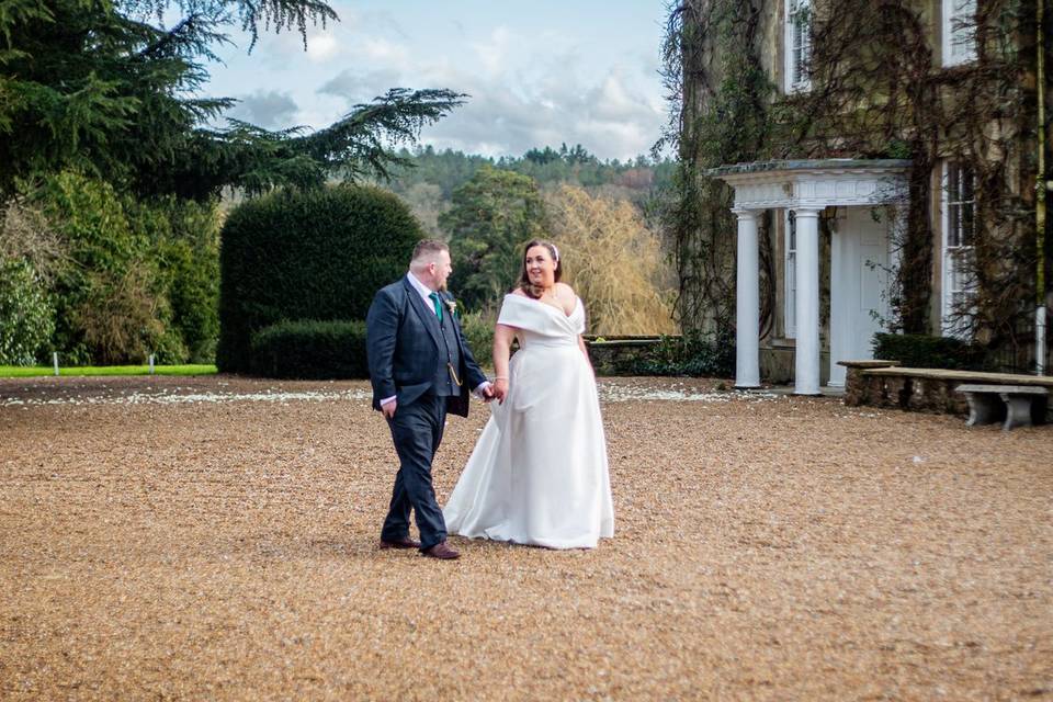 Strolling the grounds