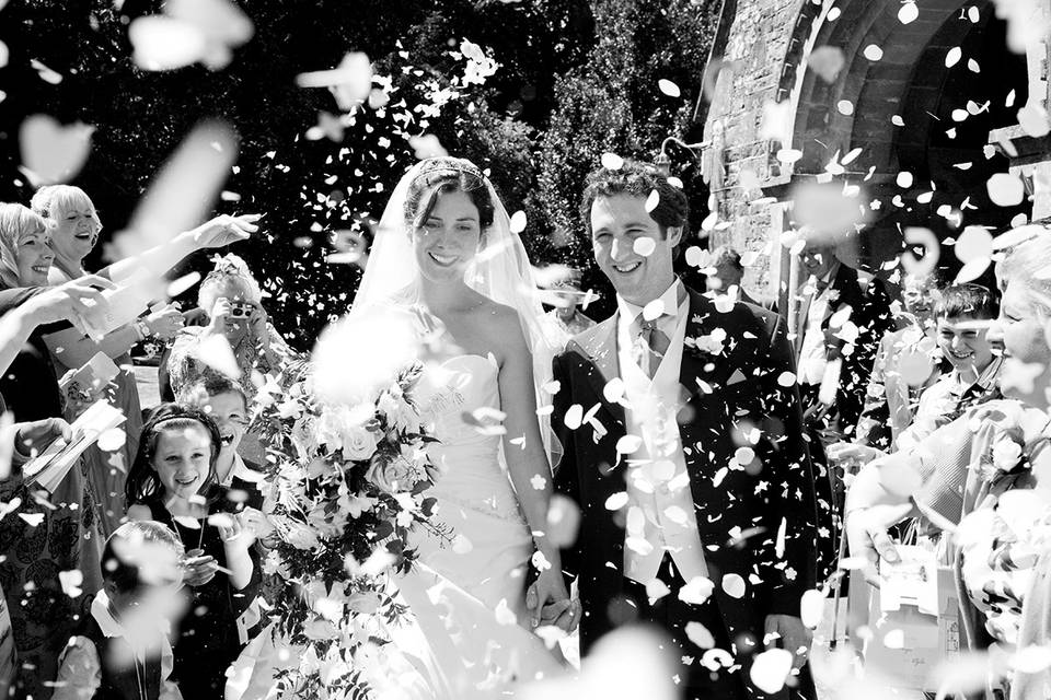 Confetti after the ceremony