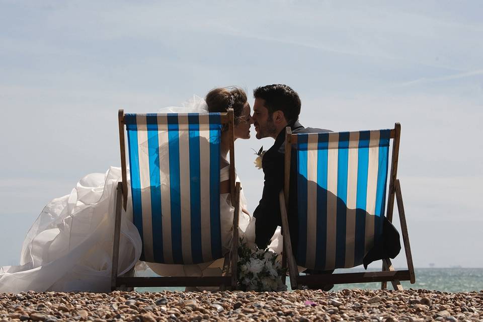 On the beach