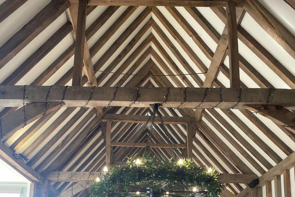 Gate street barn chandeliers