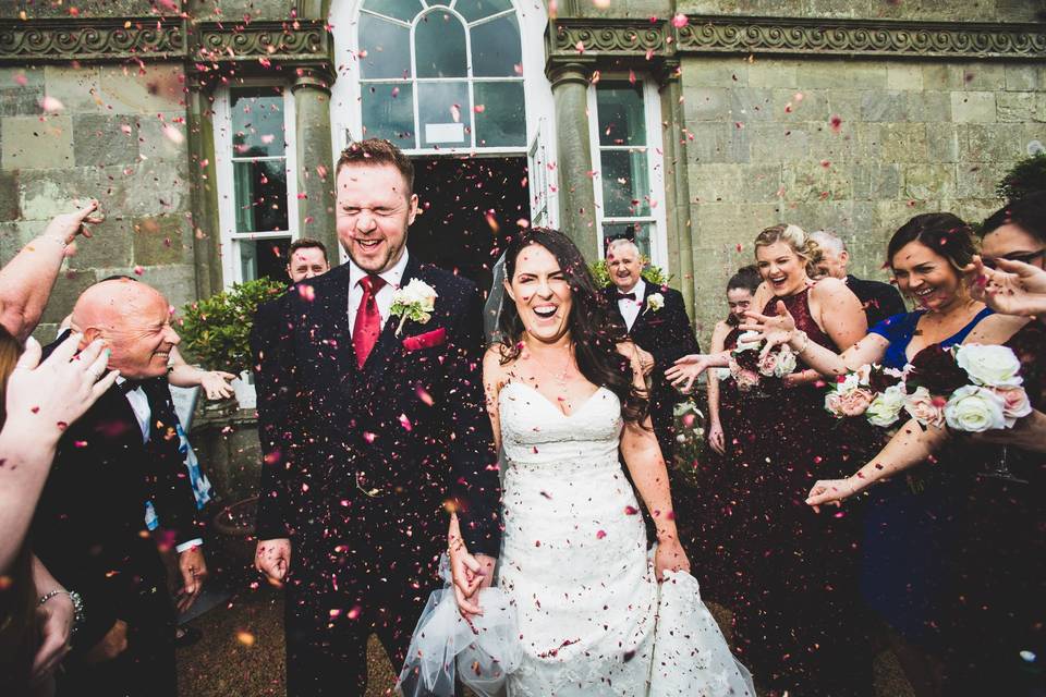 COnfetti at Margam Orangery