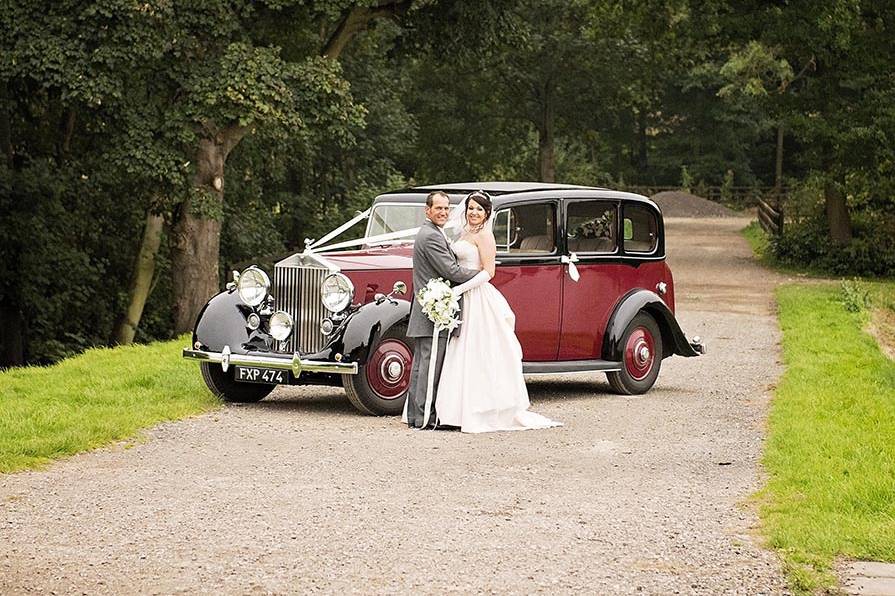 Beautiful couple, venue & car