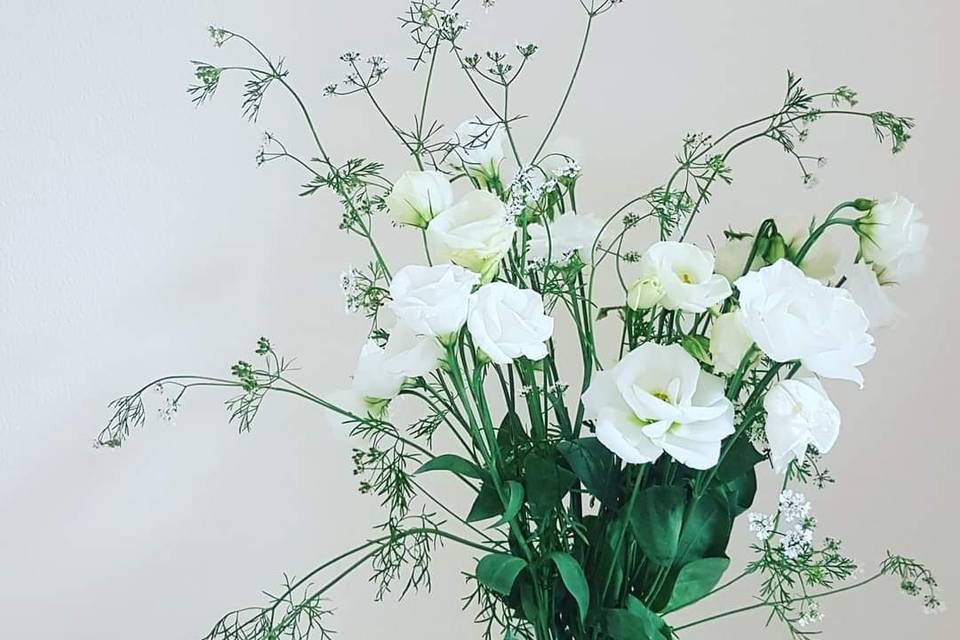 Lisianthus and coriander