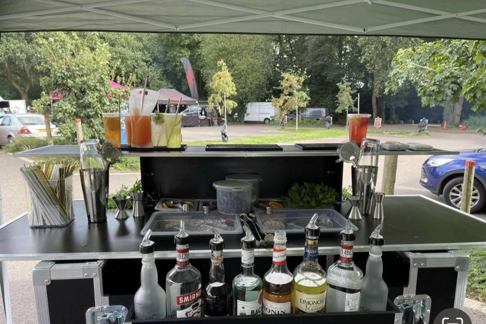 Mobile bar setup